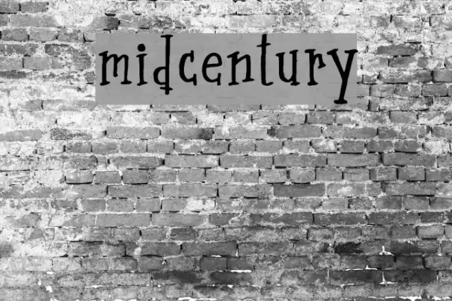 midcentury Font examples