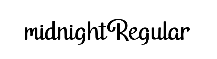 midnight Regular  Free Fonts Download