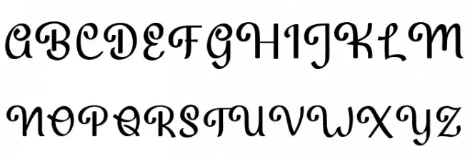 midnight Regular Schriftart Groß