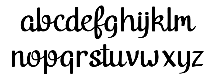 midnight Regular Font LOWERCASE