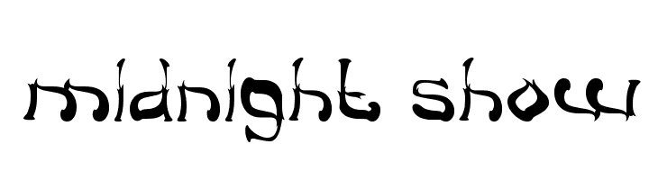 midnight show  Free Fonts Download