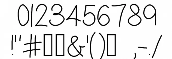 midnight snacks Font OTHER CHARS