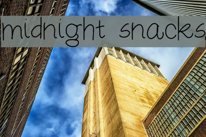 midnight snacks Example 3