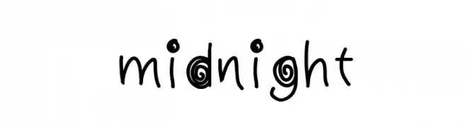 midnight  Frei Schriftart Herunterladen