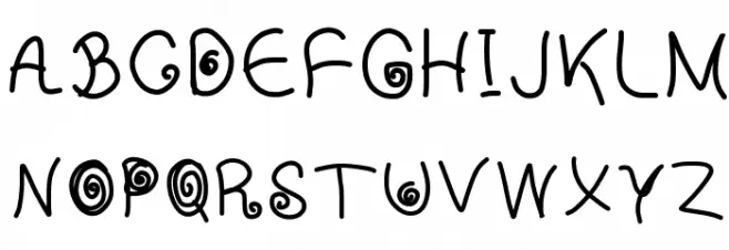 midnight 字体 大写