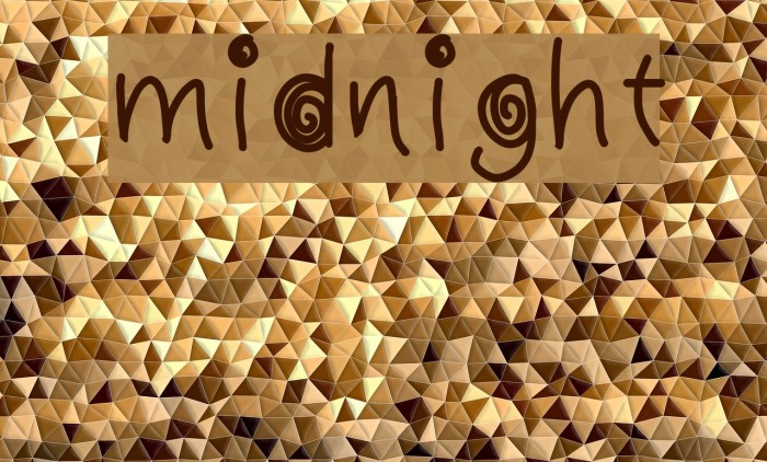 midnight Font examples