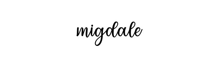 migdale  नि: शुल्क फ़ॉन्ट्स डाउनलोड