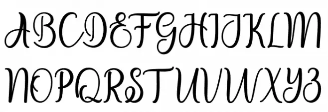 migdale 字体 大写