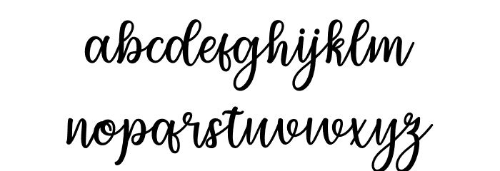 migdale Font LOWERCASE