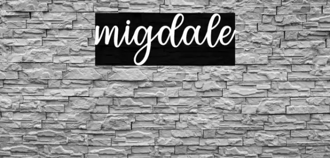 migdale Font examples