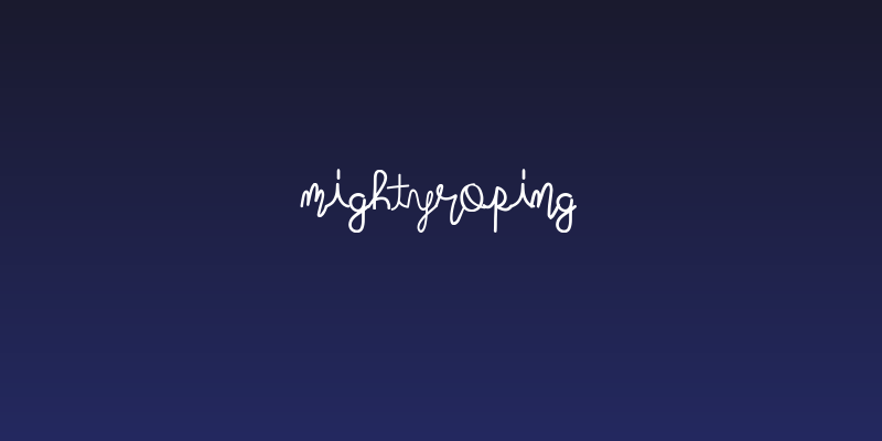 mightyroping Social Header