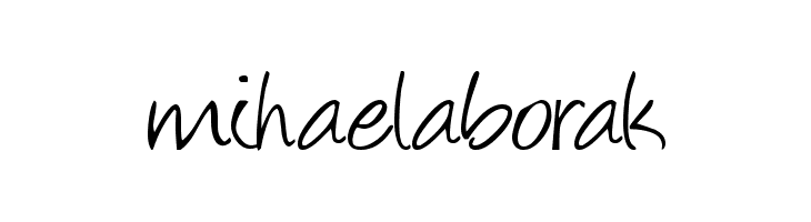 mihaelaborak Font