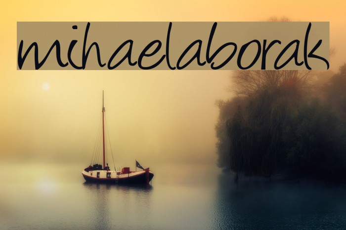 mihaelaborak Font examples