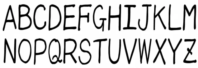 mikachan_o Font Litere mari