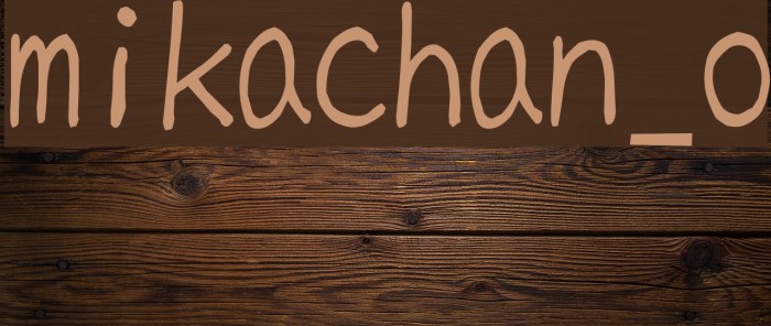 mikachan_o Font examples