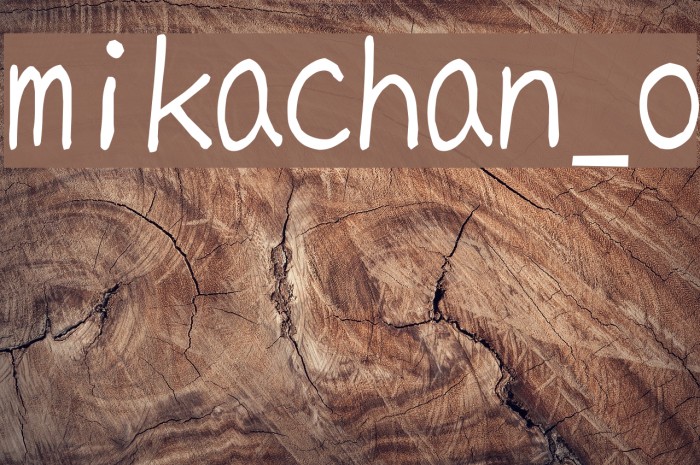 mikachan_o Font examples