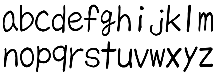 mikachan_o Font LOWERCASE