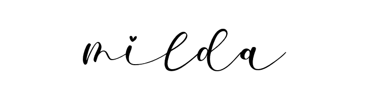 milda  font caratteri gratis