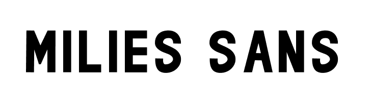 milies Sans  Frei Schriftart Herunterladen