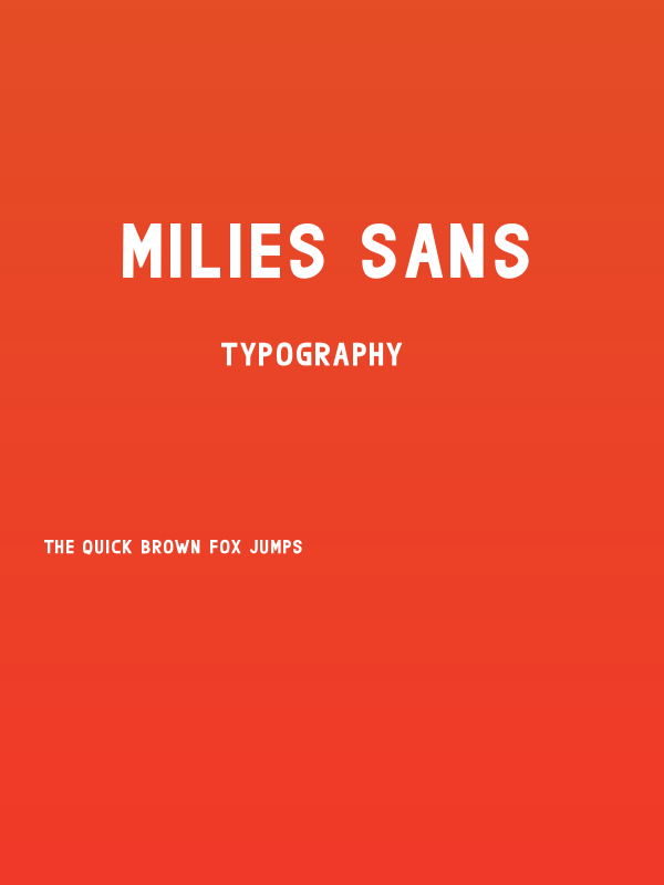 milies Sans Poster