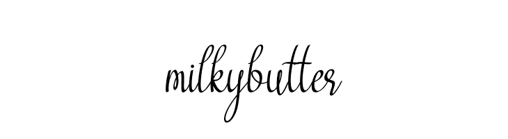 milky butter  नि: शुल्क फ़ॉन्ट्स डाउनलोड