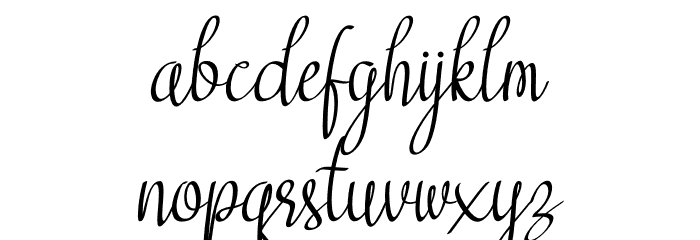 milky butter Font LOWERCASE