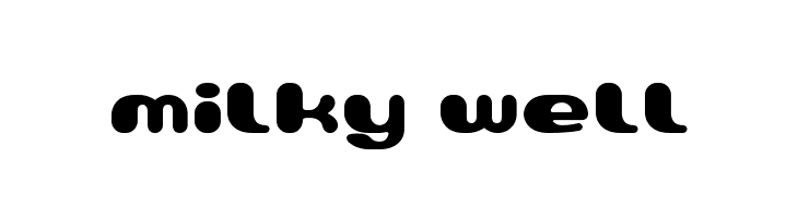 milky well  Скачать бесплатные шрифты