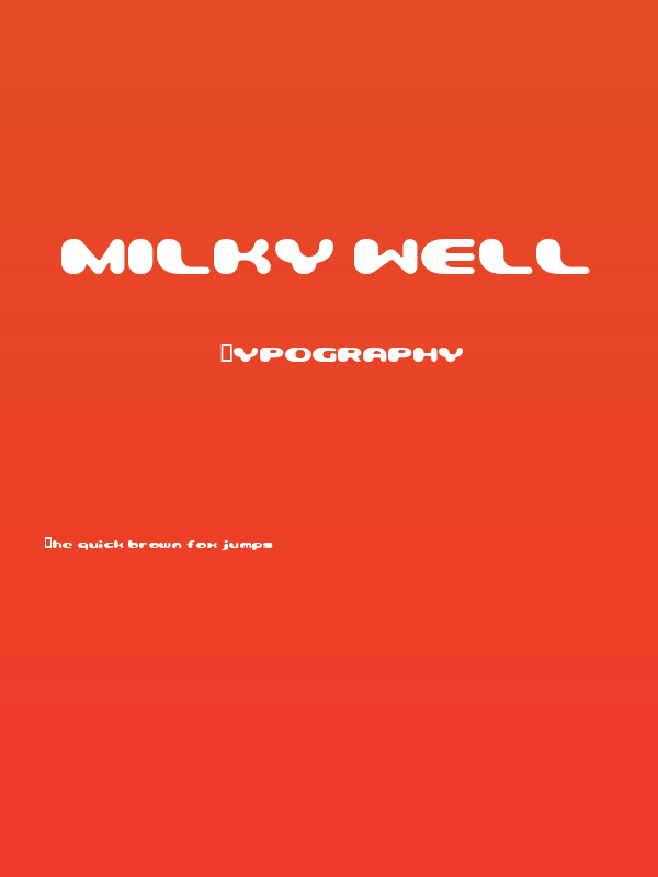 milky well Poster