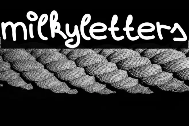 milkyletters Font examples