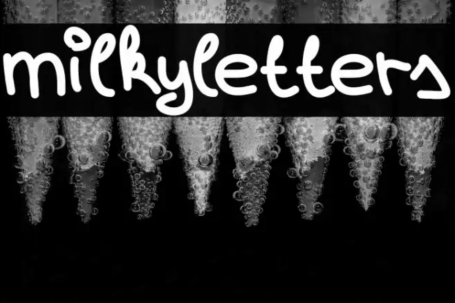 milkyletters Font examples