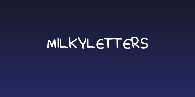 milkyletters Social Header