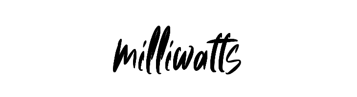 milliwatts  नि: शुल्क फ़ॉन्ट्स डाउनलोड