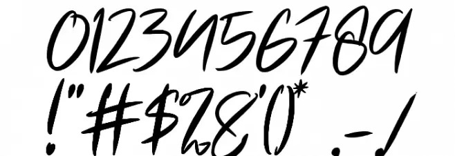 milliwatts Font OTHER CHARS