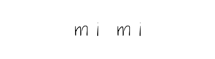 mimi  フリーフォントのダウンロード