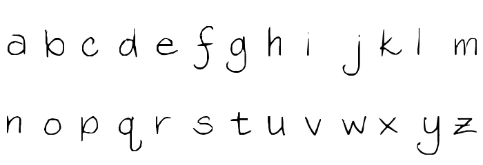 mimi Font LOWERCASE