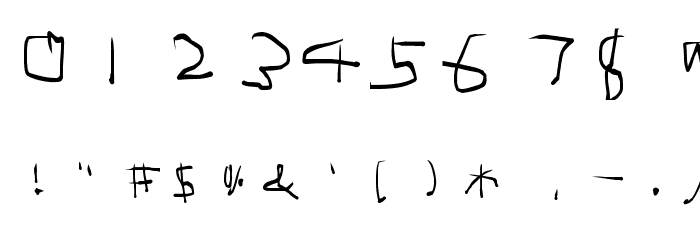 mimizu Font OTHER CHARS