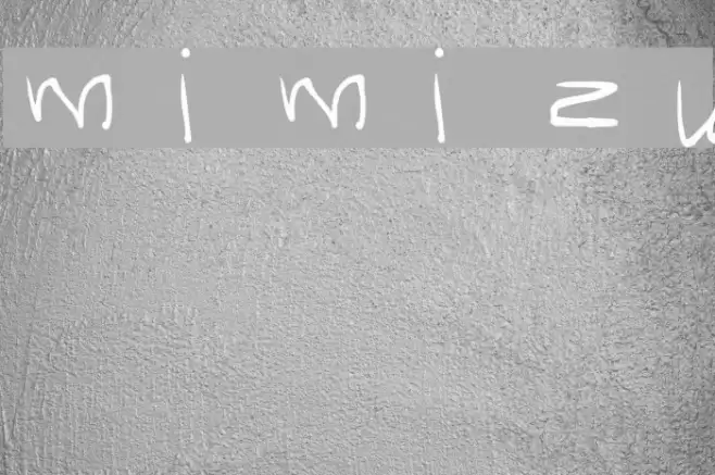 mimizu Font examples