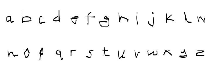 mimizu Font LOWERCASE