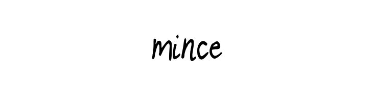mince  Free Fonts Download