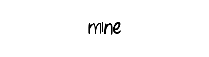 Mine font