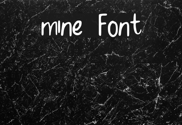 Mine font