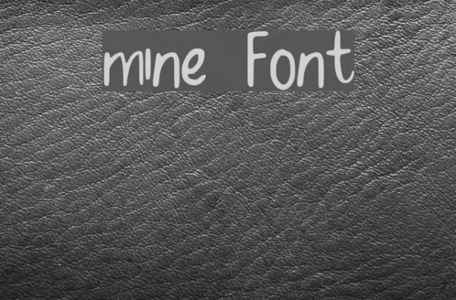 mine Font examples