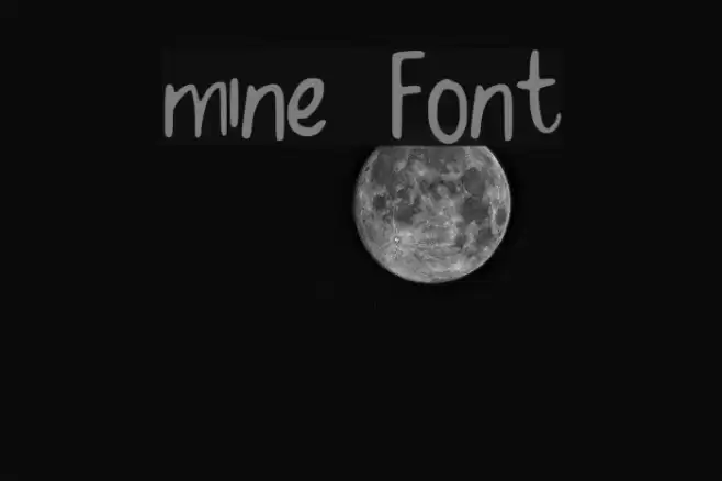 mine Font examples