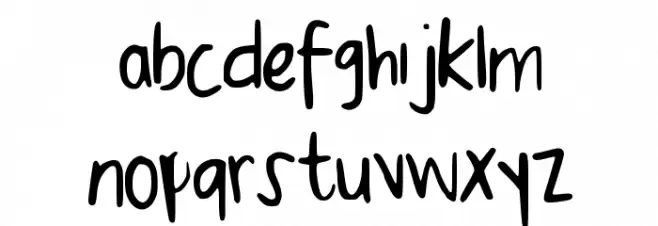 mine Font LOWERCASE