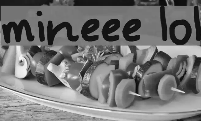 mineee lol Font examples