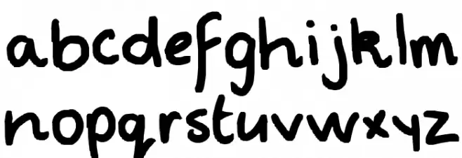 mineee lol फ़ॉन्ट लोअरकेस