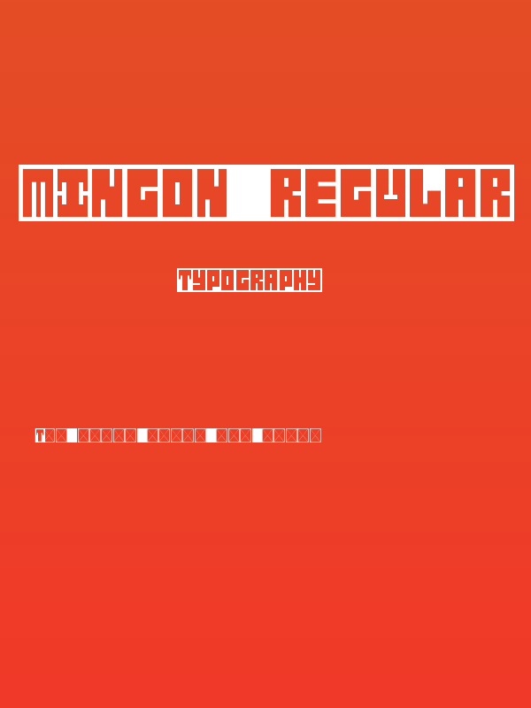 mingon Regular Poster