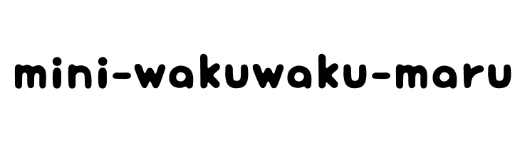 mini-wakuwaku-maru  les polices de caractères gratuit tlcharger