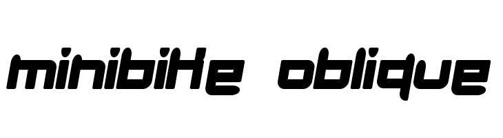 minibike  oblique  नि: शुल्क फ़ॉन्ट्स डाउनलोड