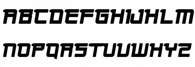 minibike  oblique 字体 大写